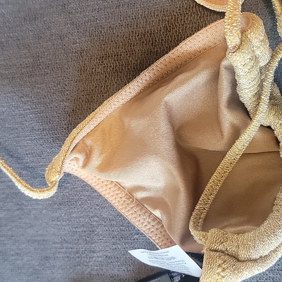 Gold string top brown inner linning - Picture 4 of 4